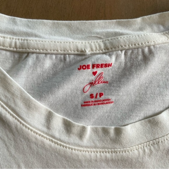 Jillian Harris X Joe Fresh All Love White Tee with Red Print - Picture 5 of 9